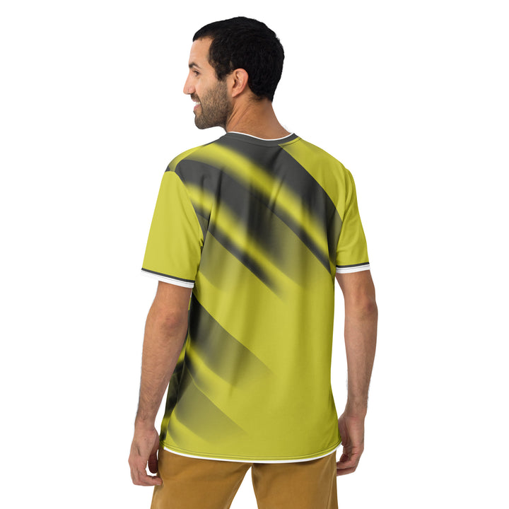 Premium Men's Jersey - Yellow-Black Shine