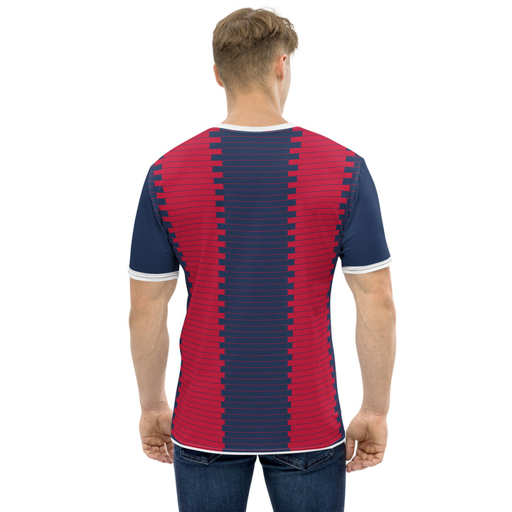 Premium Men's Jersey - Red-Blue Bar