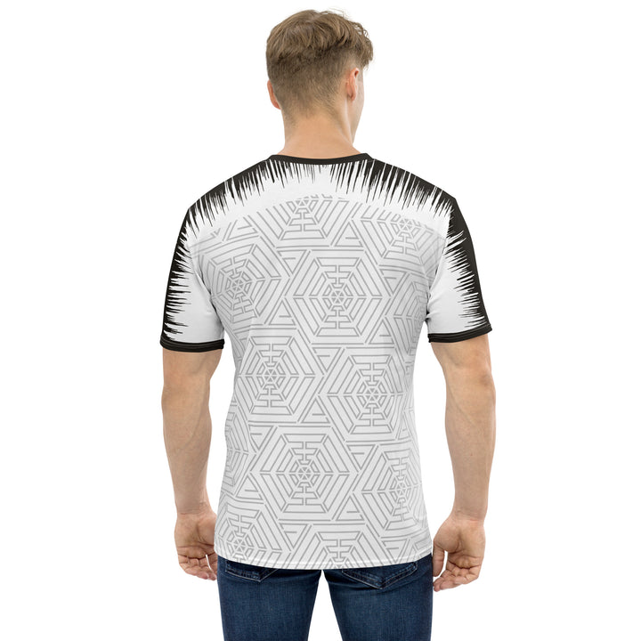 Premium Men's Jersey - White-Grey Maze