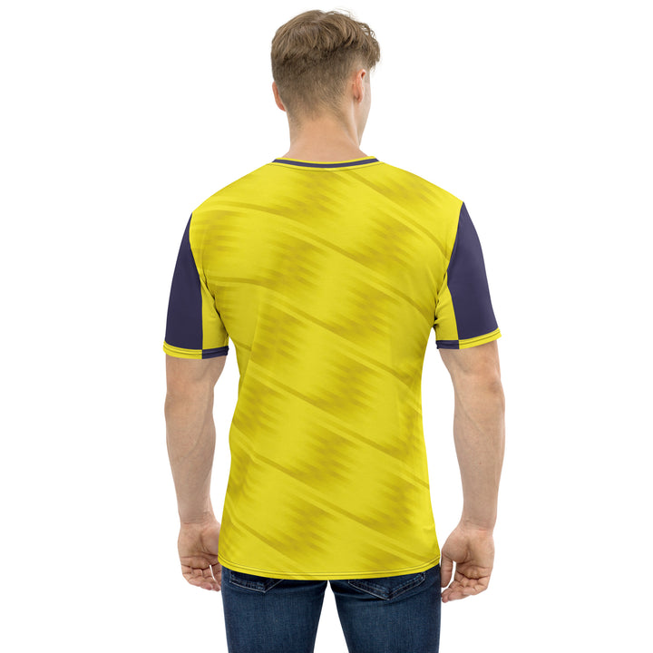 Premium Men's Jersey - Yellow-Purple Distortion