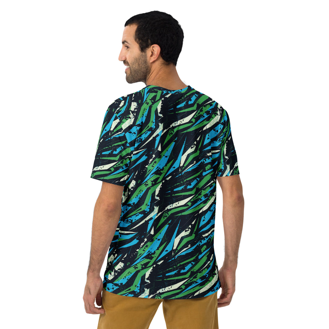 Premium Men's Jersey - Blue-Green Coral