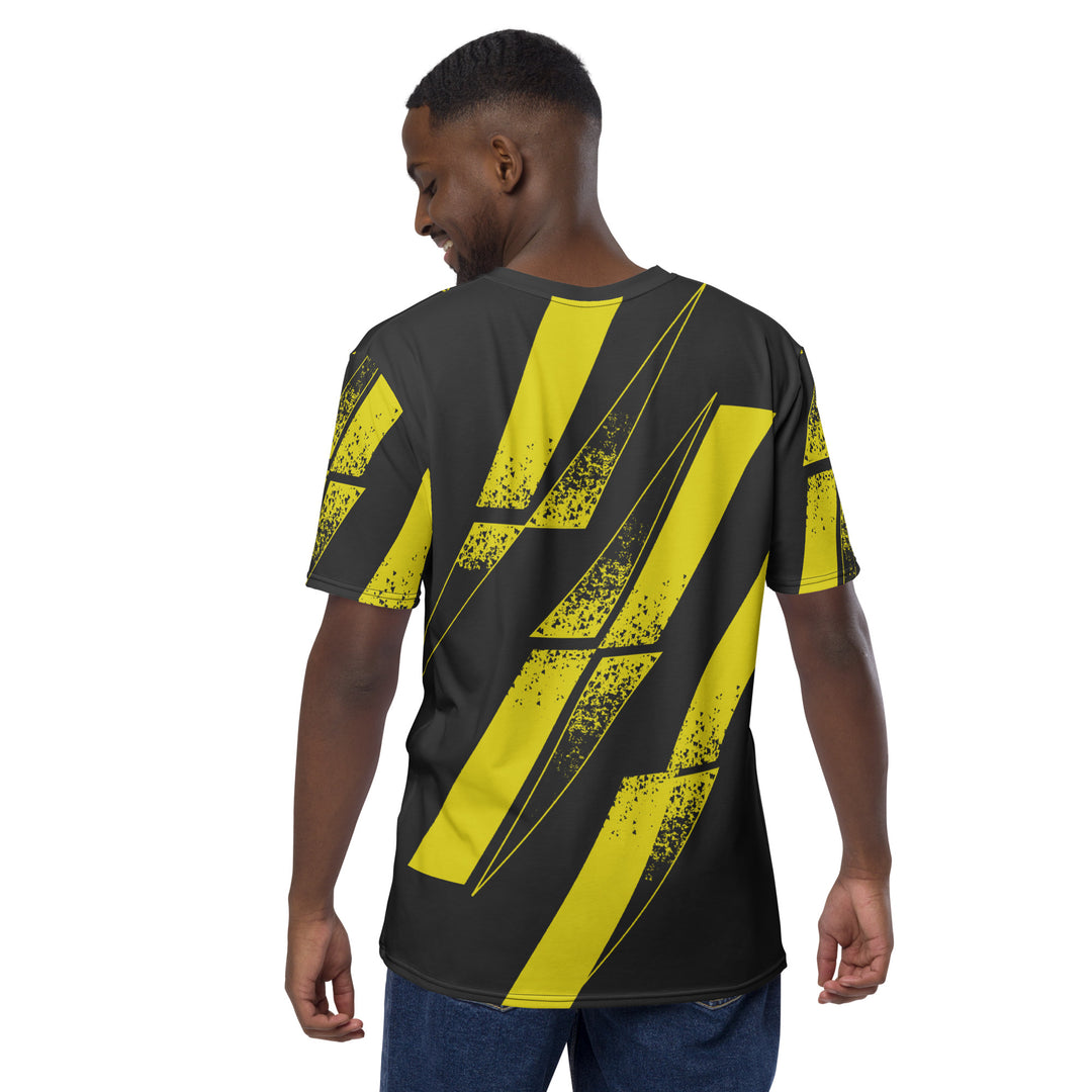 Premium Men's Jersey - Yellow-Black Diamond