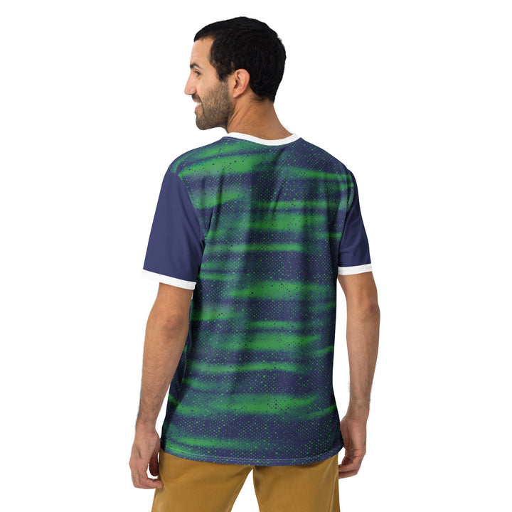 Premium Men's Jersey - Green-Blue Fog