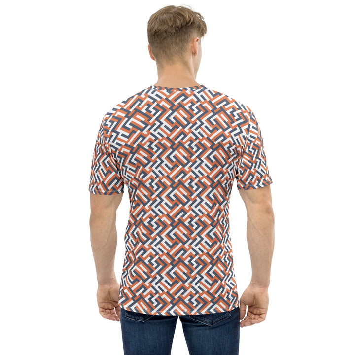 Premium Men's Jersey - Orange Maze