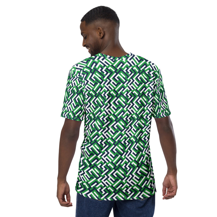 Premium Men's Jersey - Green Maze