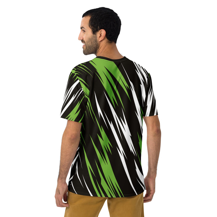 Premium Men's Jersey - Black-Green Lightning