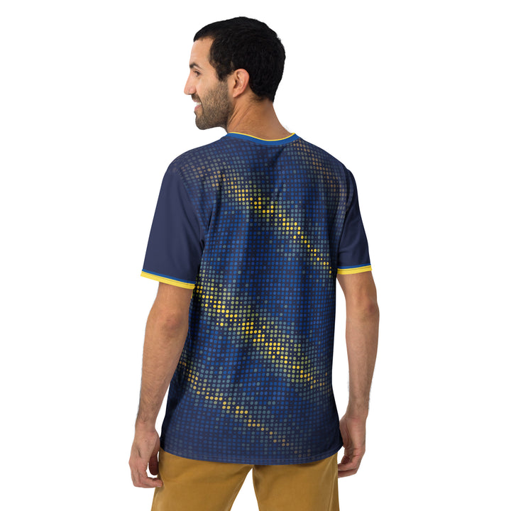 Premium Men's Jersey - Blue-Yellow Points