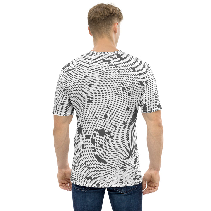 Premium Men's Jersey - White-Grey Curvature