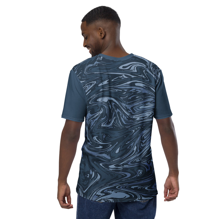 Premium Men's Jersey - Grey-Blue Mirage