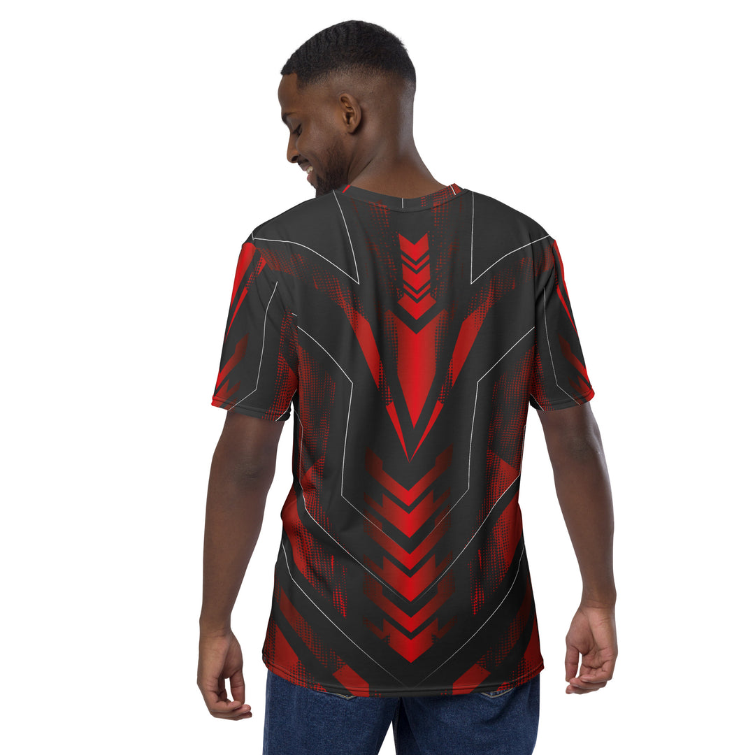 Premium Men's Jersey - Red-Black Cyber