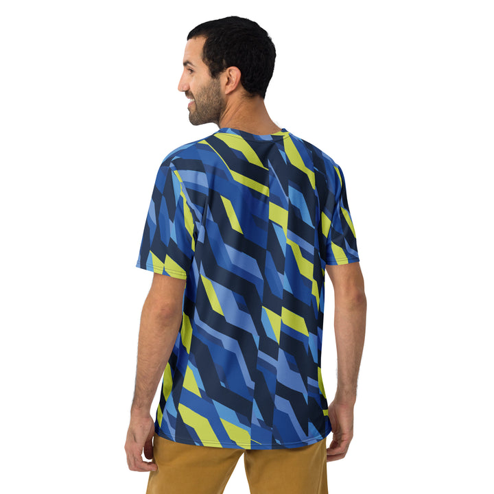 Premium Men's Jersey - Blue-Yellow Lagoon