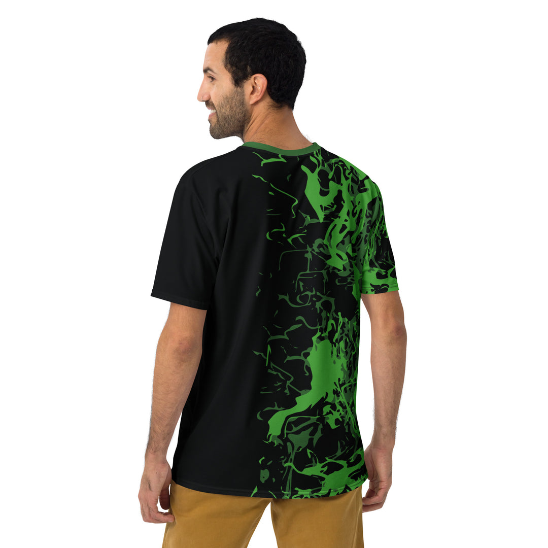 Premium Men's Jersey - Black-Green Might