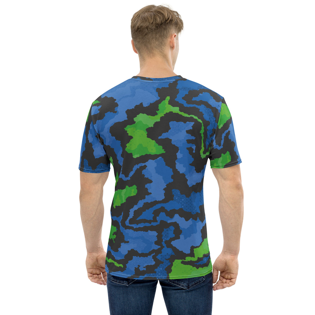 Premium Men's Jersey - Blue-Green World