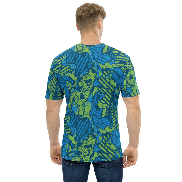 Premium Men's Jersey - Green-Blue Chart