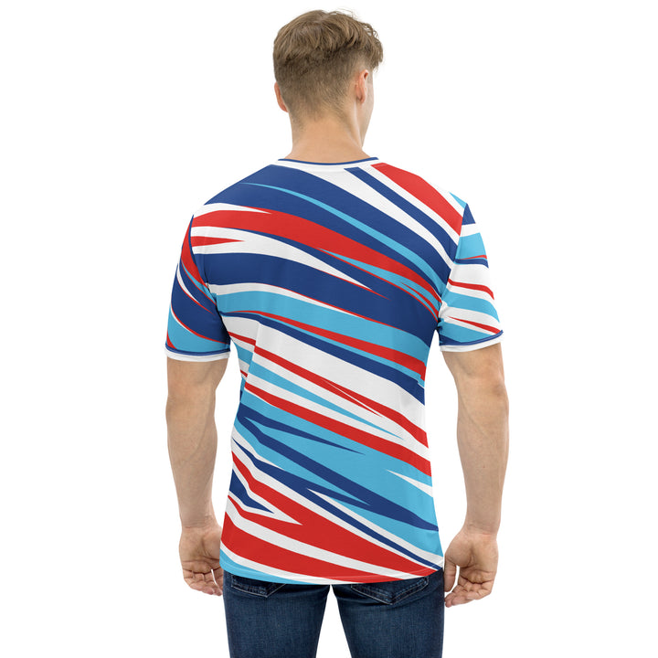 Premium Men's Jersey - Red-Blue Speed