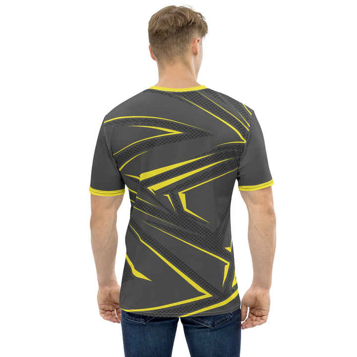 Premium Men's Jersey - Grey-Yellow Iron