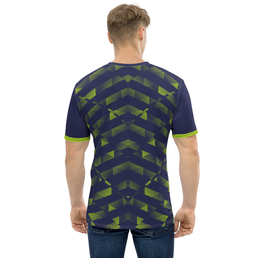 Premium Men's Jersey - Blue-Green Striker