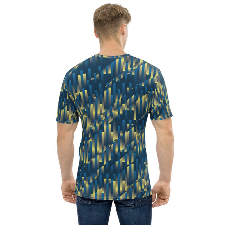 Premium Men's Jersey - Blue-Yellow Rain