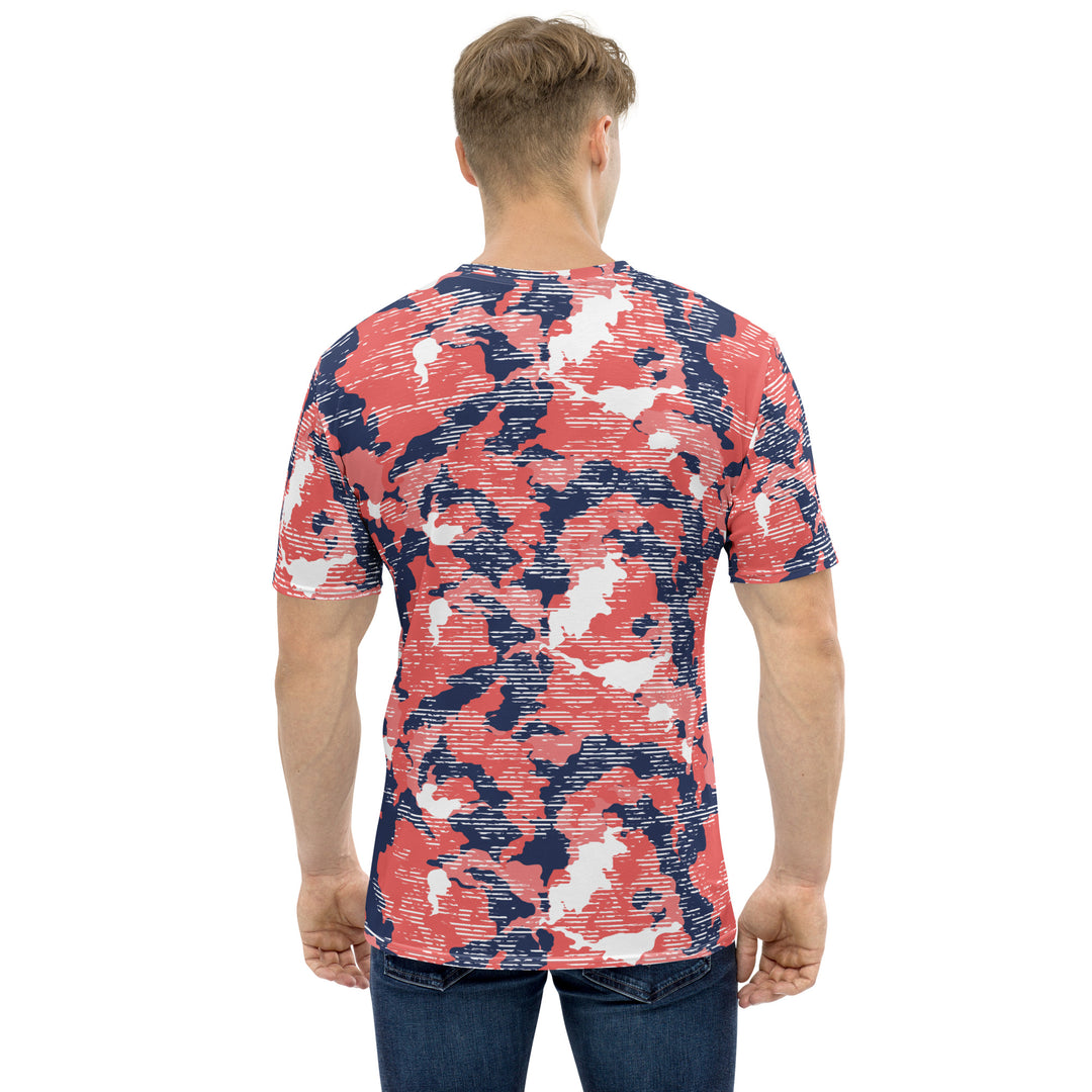 Premium Men's Jersey - Red-Blue Sunset