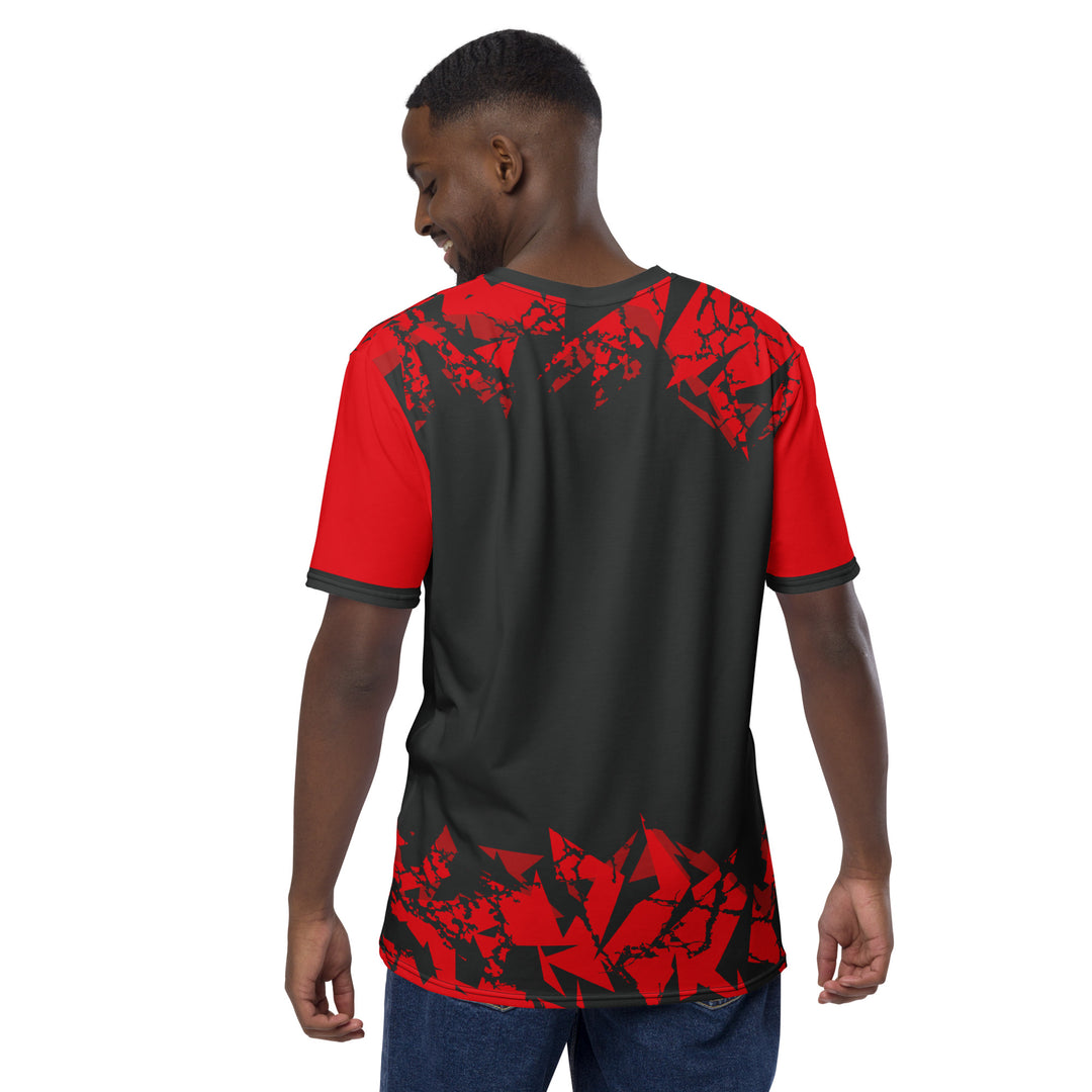 Premium Men's Jersey - Black-Red Fragment