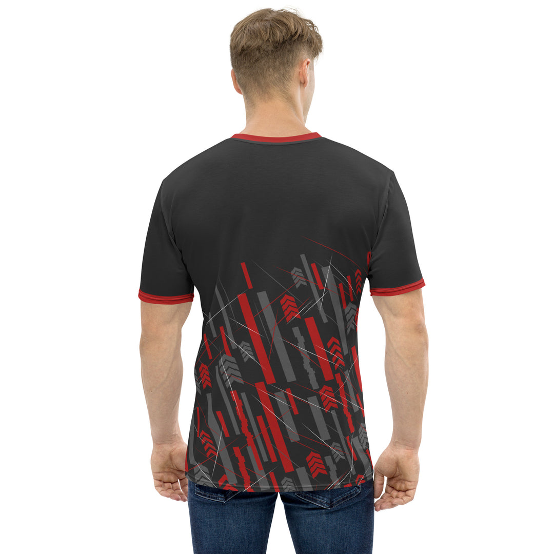 Premium Men's Jersey - Black-Red Track