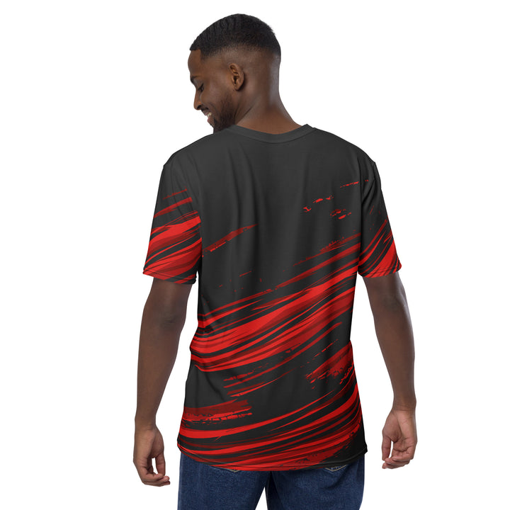 Premium Men's Jersey - Black-Red Ember