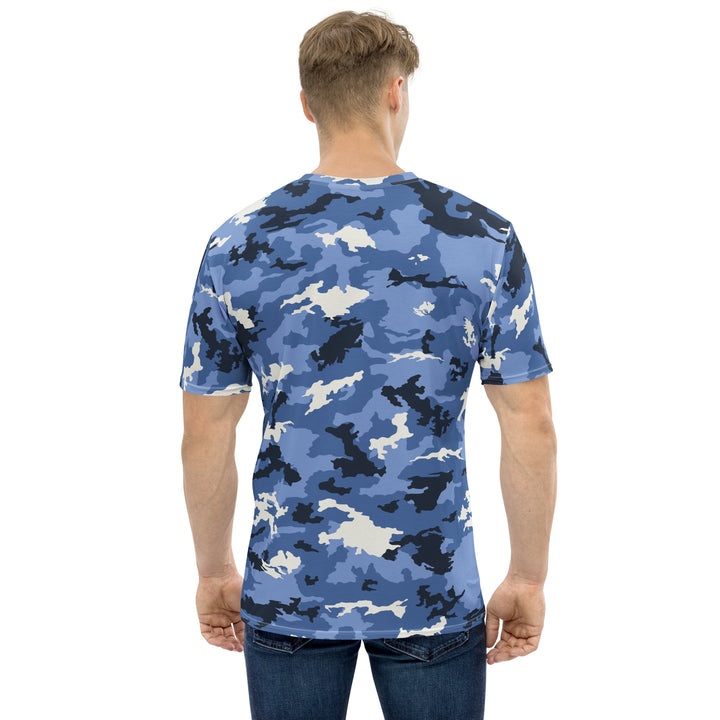 Premium Men's Jersey - White-Blue Camouflage