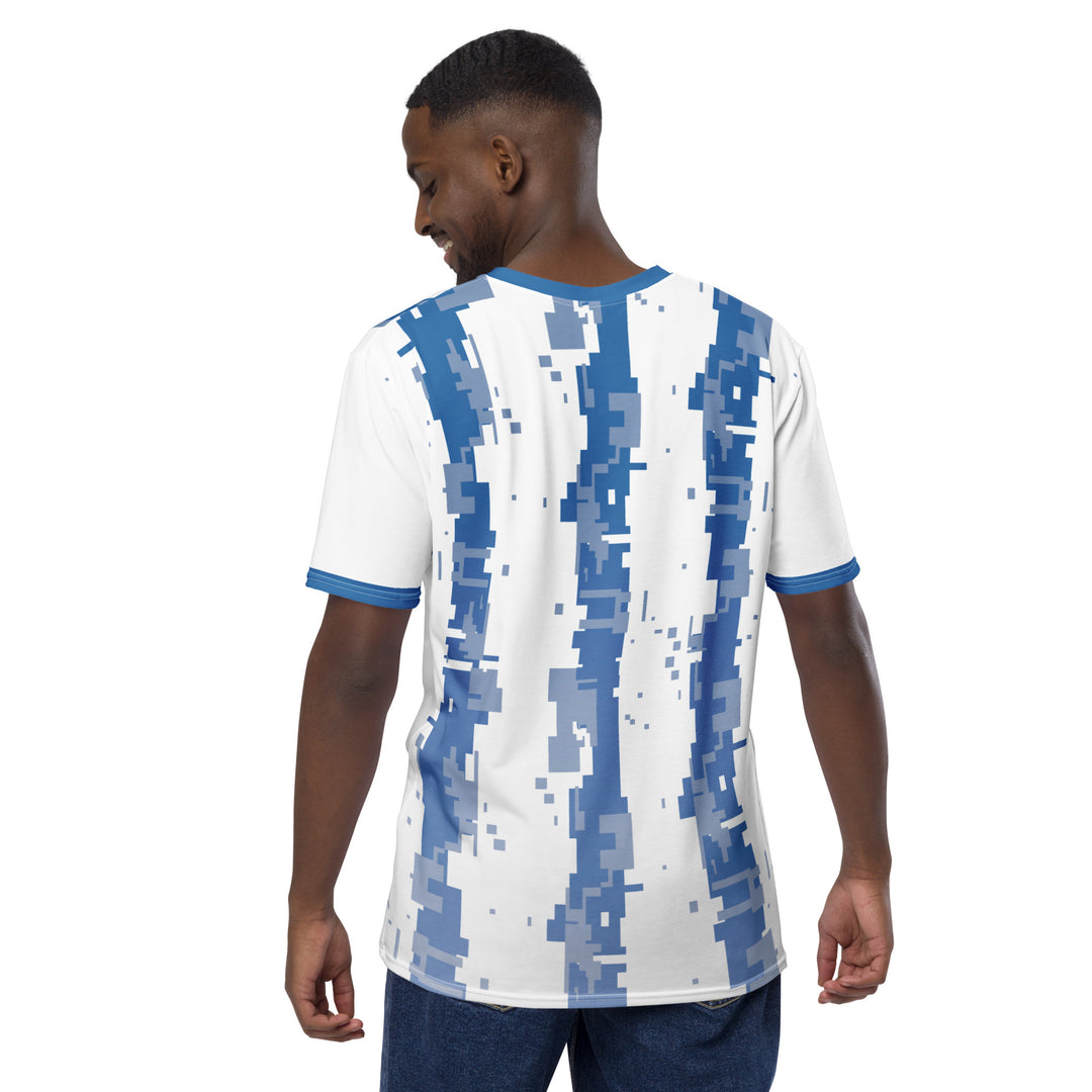 Premium Men's Jersey - White-Blue Virtual