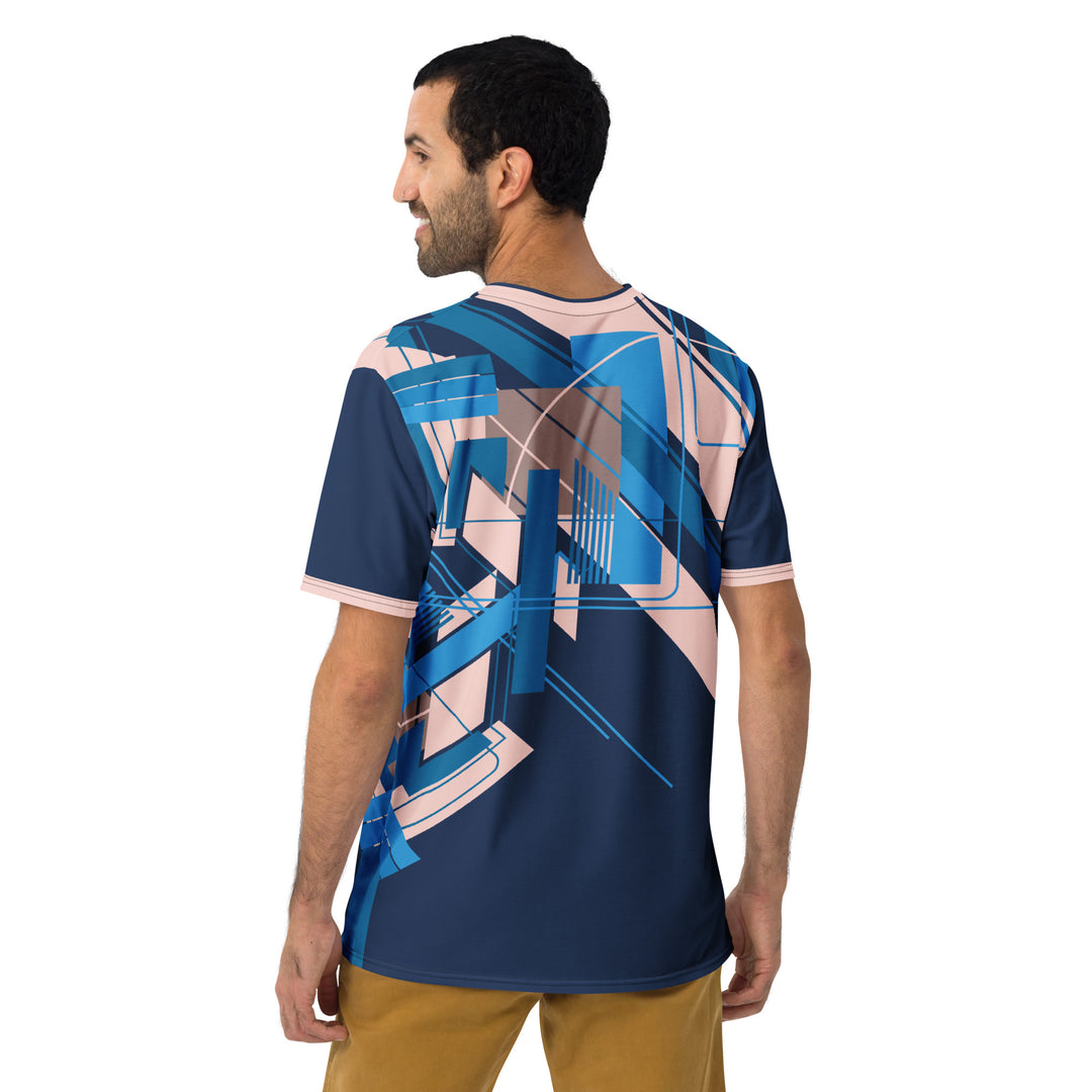 Premium Men's Jersey - Blue-Pink Hover