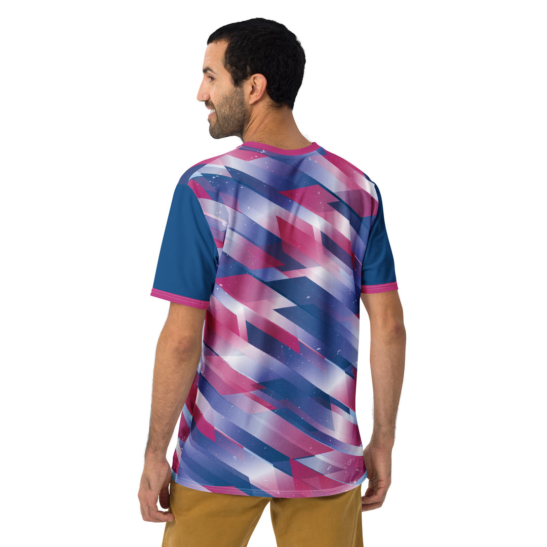 Premium Men's Jersey - Pink-Blue Star