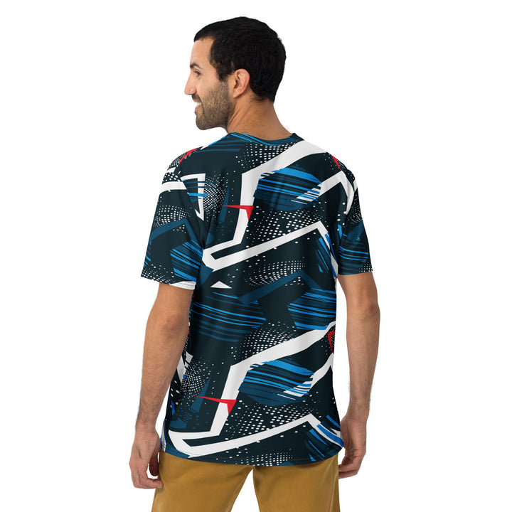 Premium Men's Jersey - Black-Blue Storm