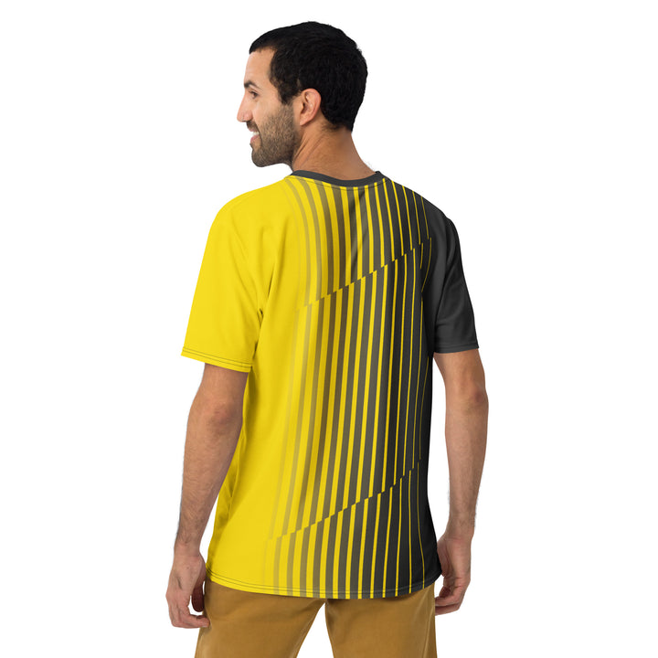 Premium Men's Jersey - Black-Yellow Fade