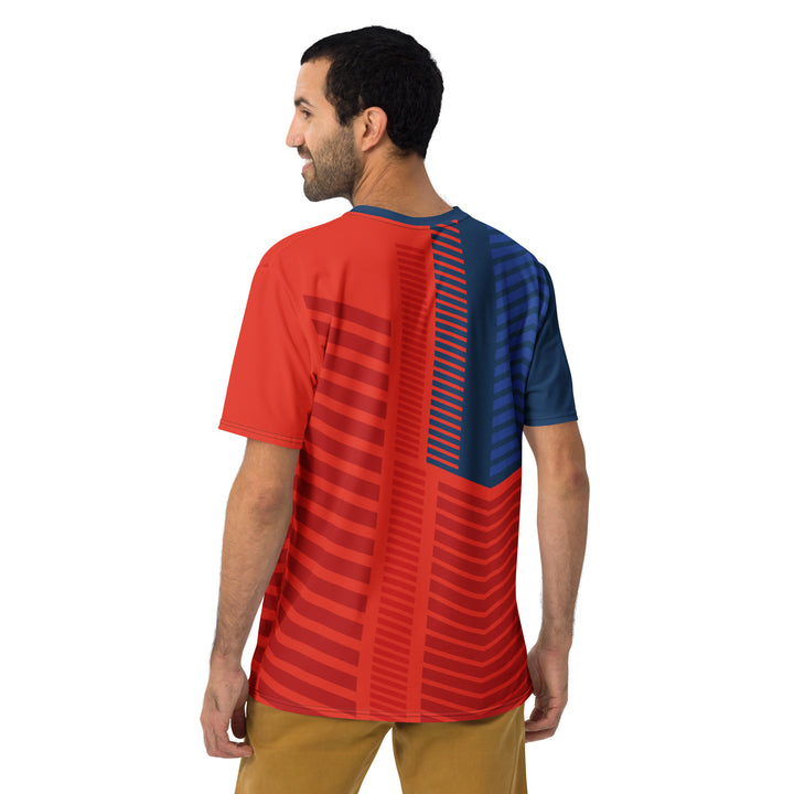 Premium Men's Jersey - Red-Blue Track