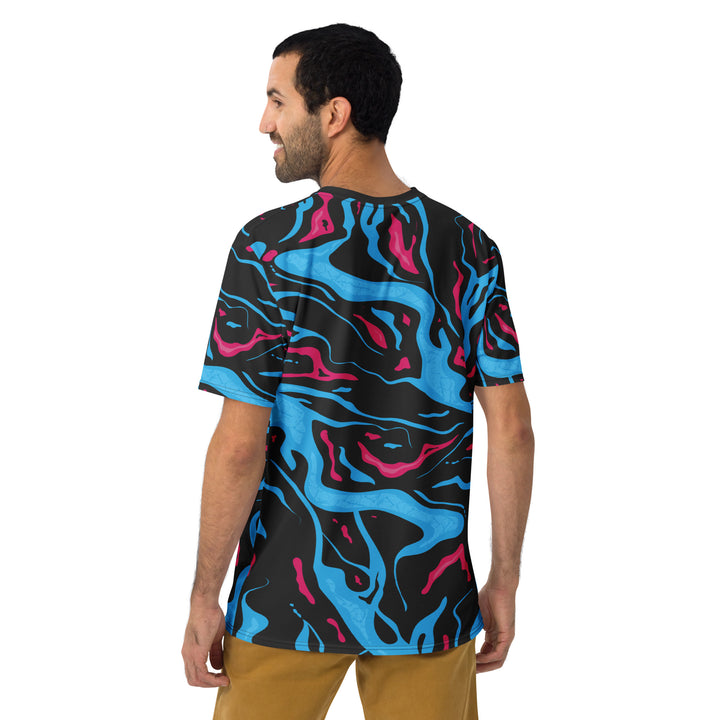 Premium Men's Jersey - Blue-Pink Confusion