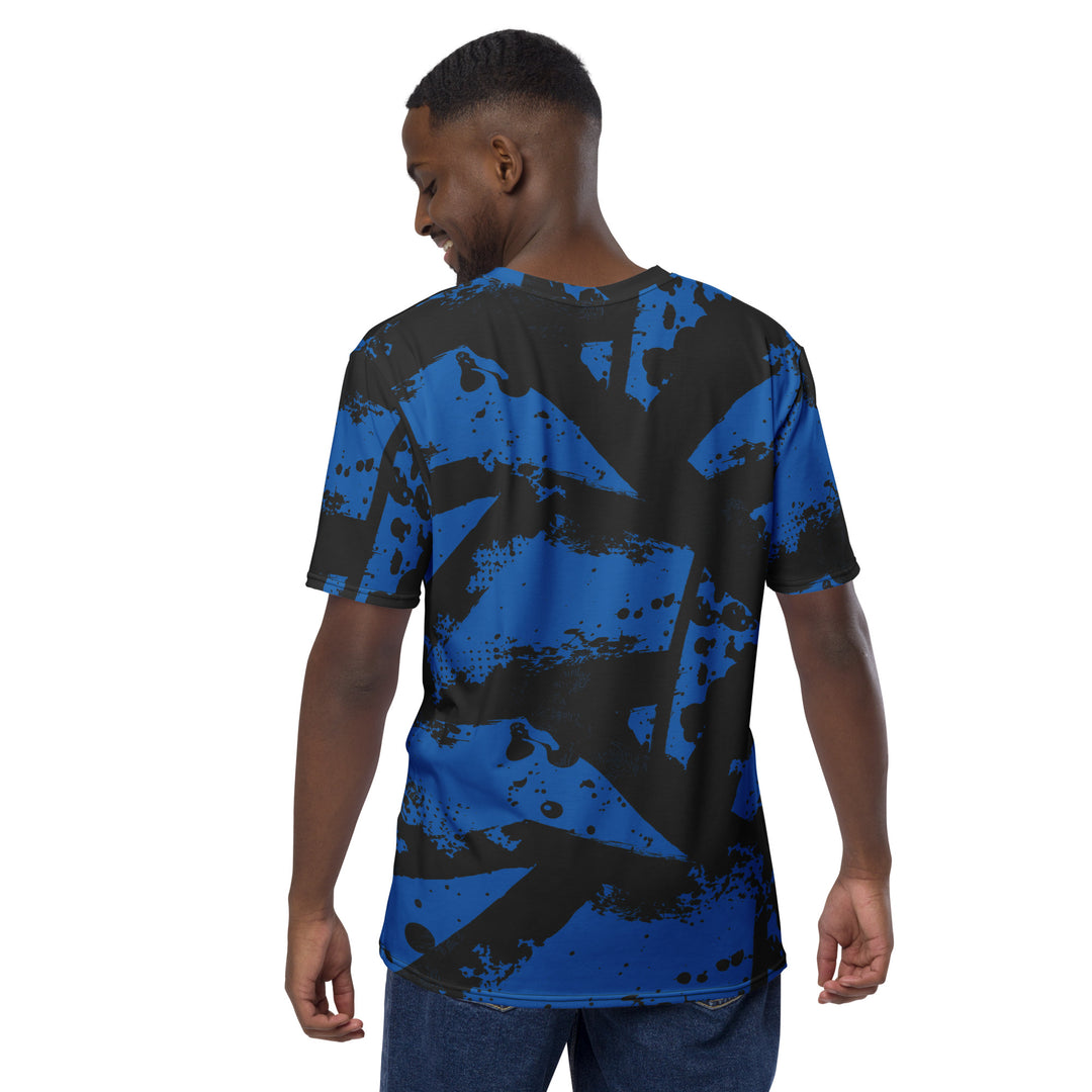 Premium Men's Jersey - Blue-Black Stains