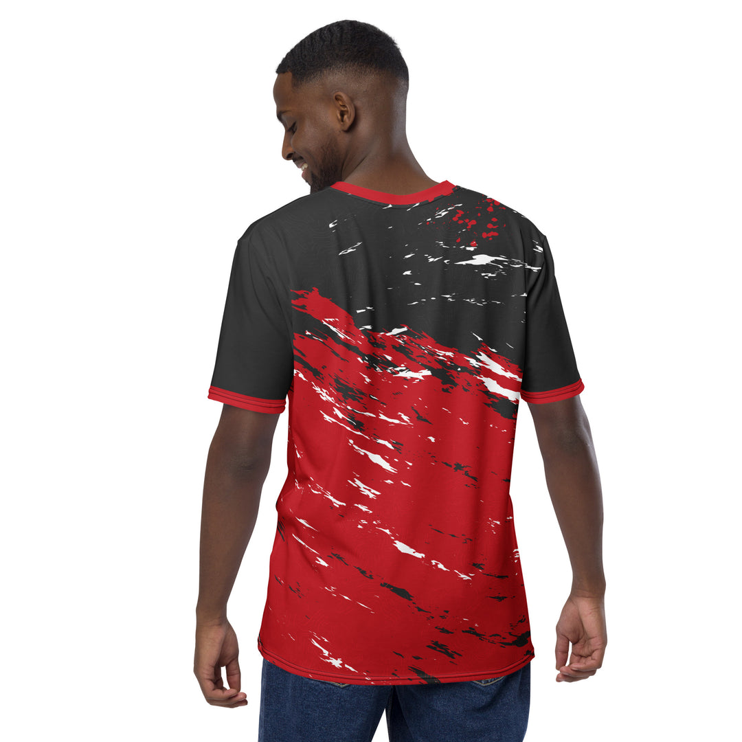 Premium Men's Jersey - Red-Black Fire