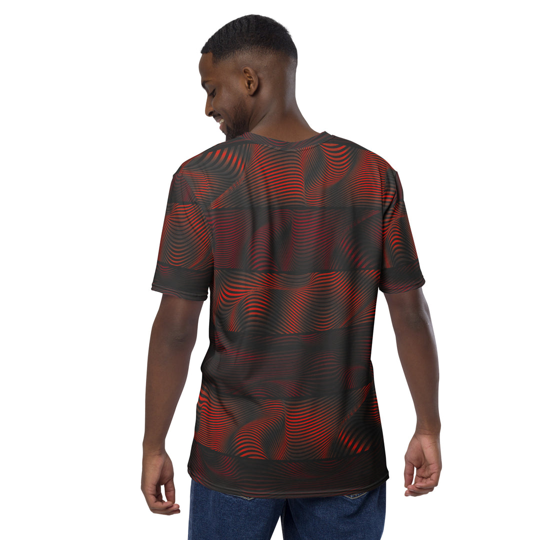 Premium Men's Jersey - Black-Red Illusion