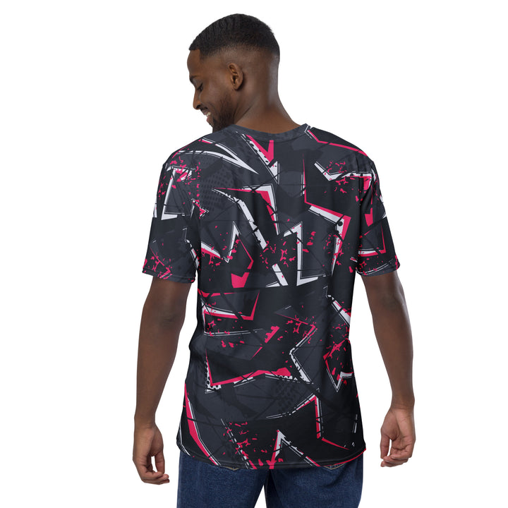 Premium Men's Jersey - Grey-Pink Neon