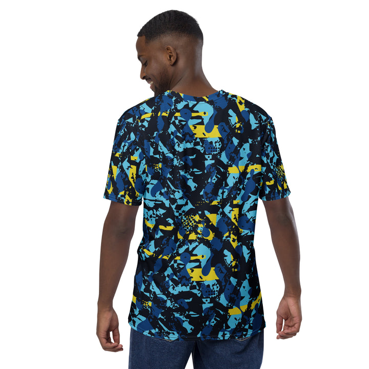 Premium Men's Jersey - Blue-Yellow Criss