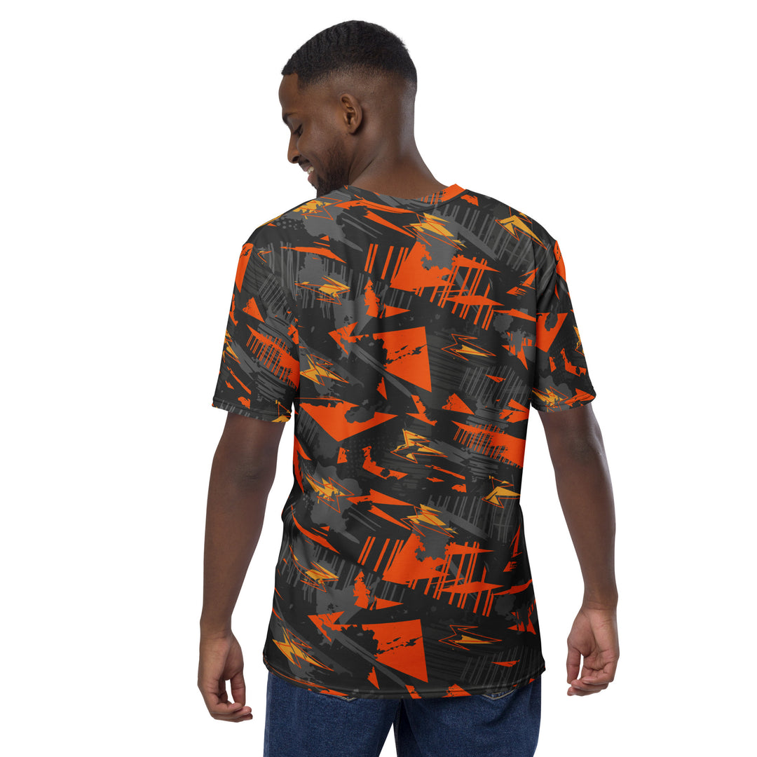 Premium Men's Jersey - Black-Orange Spark