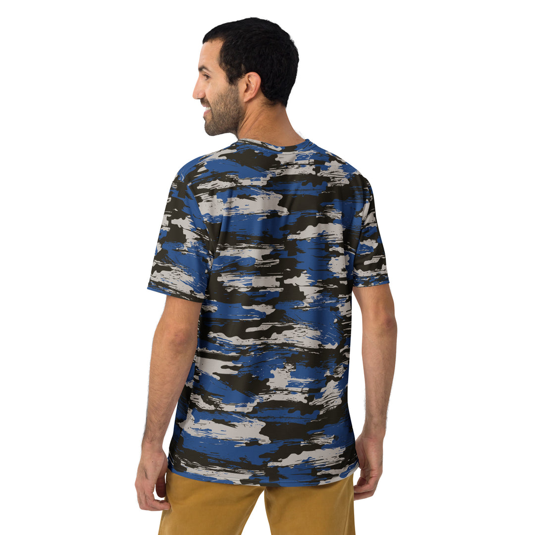 Premium Men's Jersey - Black-Blue Landscape