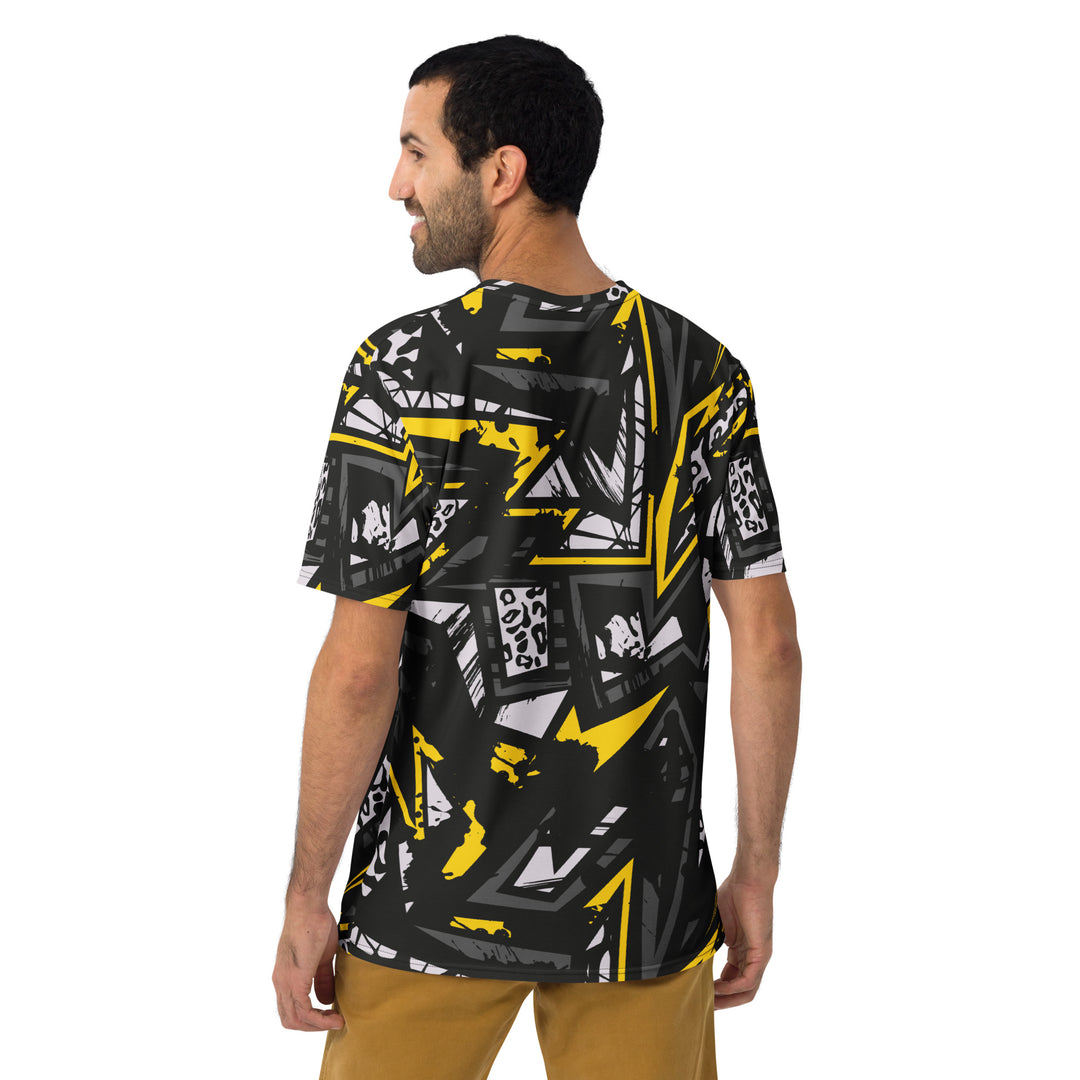 Premium Men's Jersey - Black-Yellow Power