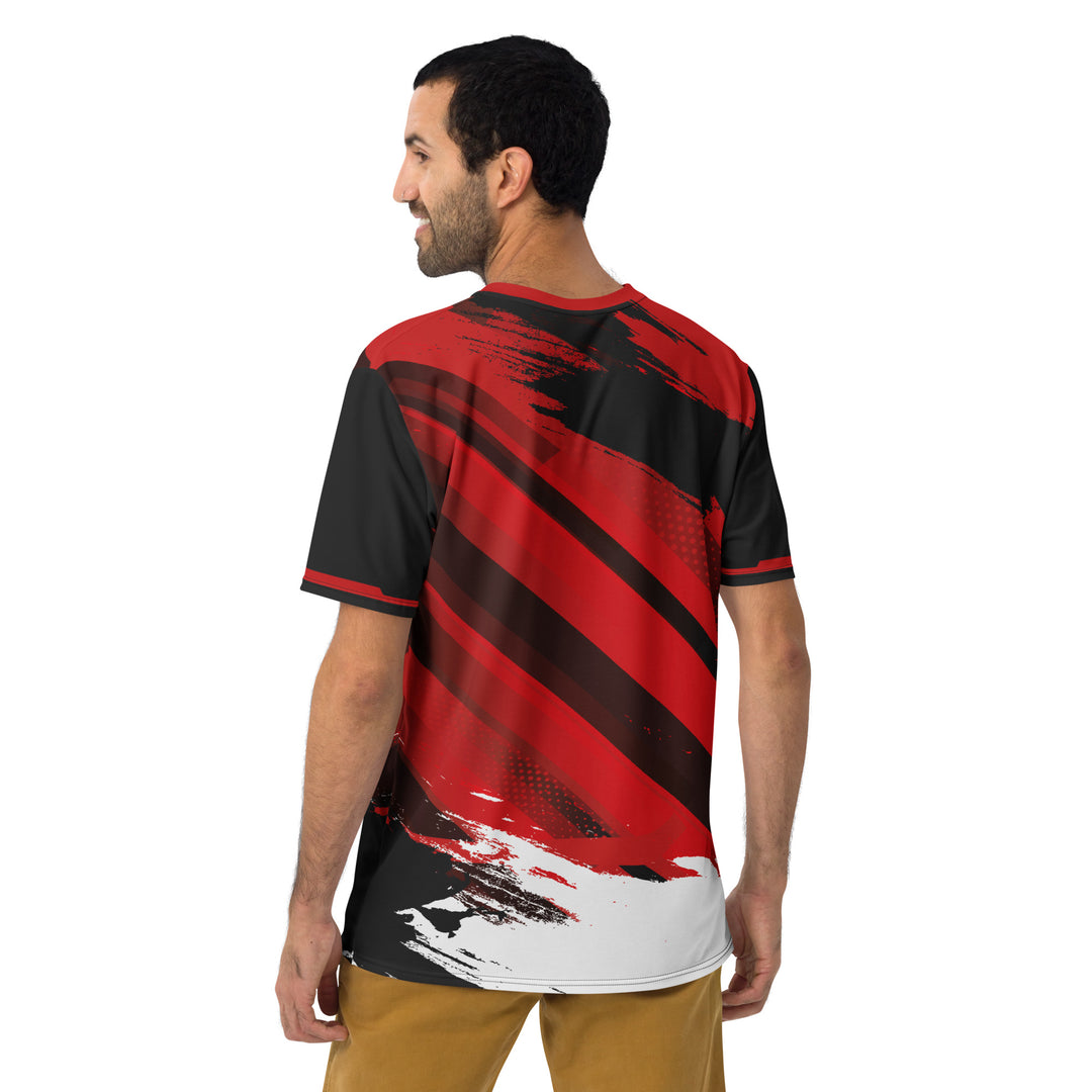 Premium Men's Jersey - Black-Red Toss