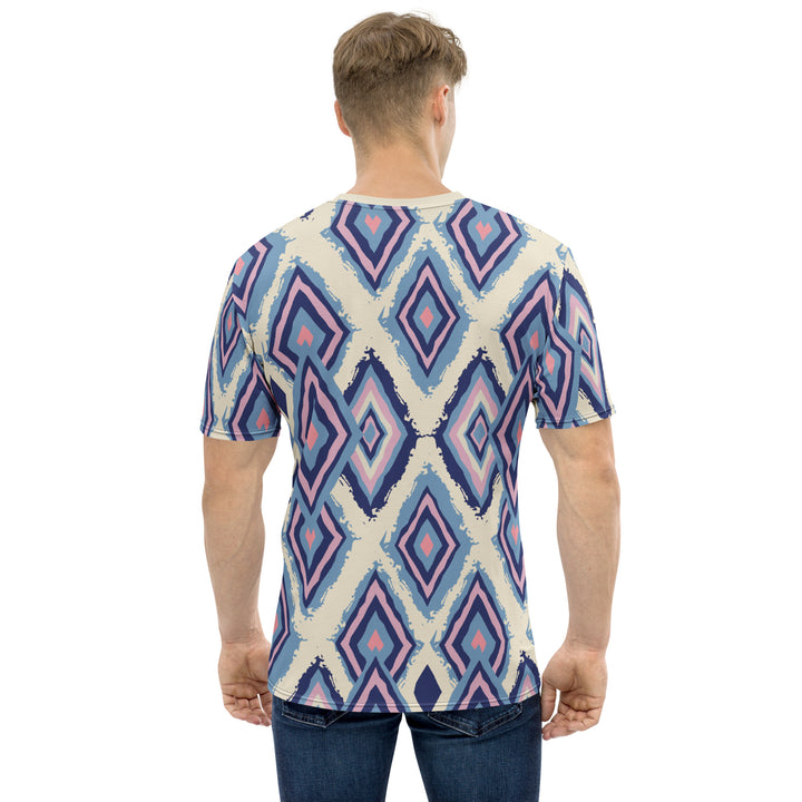 Premium Men's Jersey - Beige-Blue Illusion