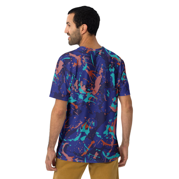 Premium Men's Jersey - Blue-Orange Lagoon