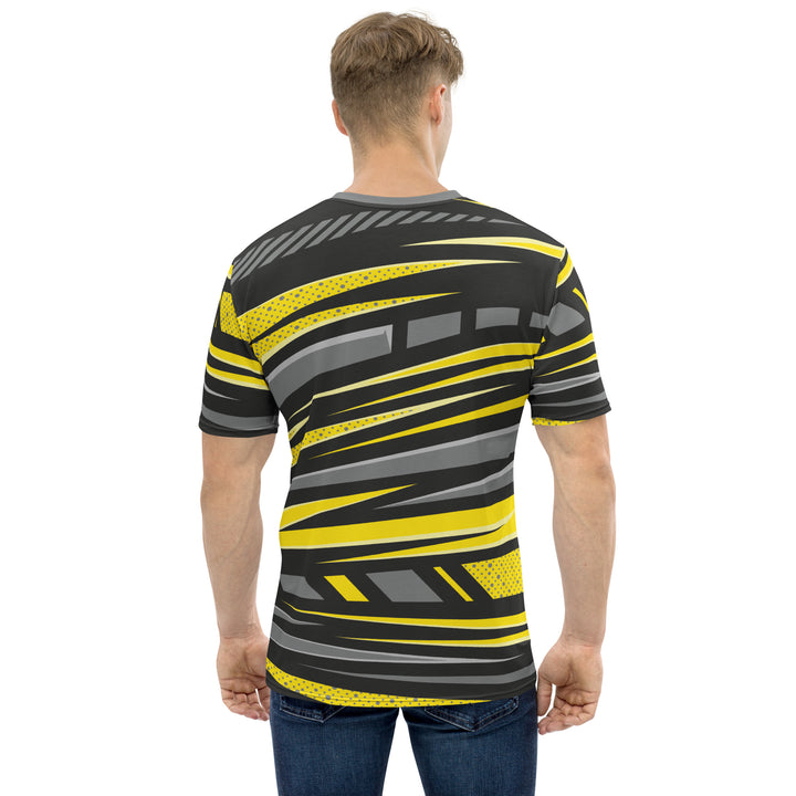 Premium Men's Jersey - Black-Yellow Trail