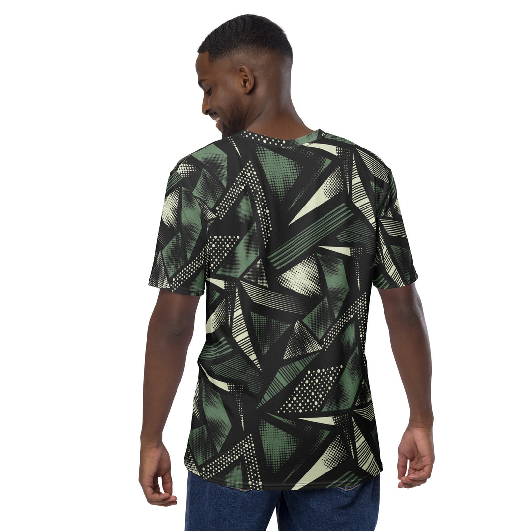 Premium Men's Jersey - Black-Green Landscape