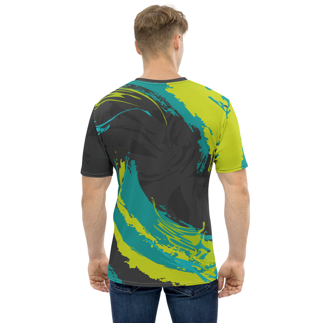 Premium Men's Jersey - Black-Green Fusion