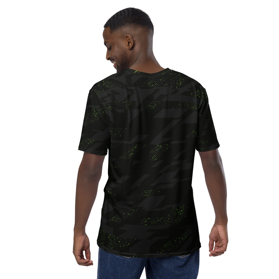 Premium Men's Jersey - Black-Green Shine