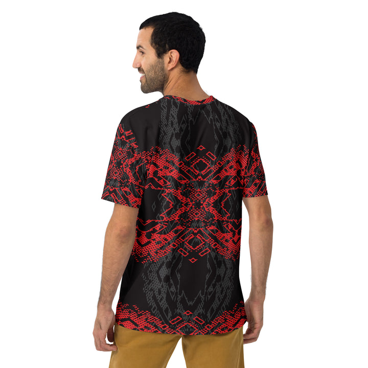 Premium Men's Jersey - Black-Red Heart